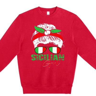 Sicilian Girl Sicily Premium Crewneck Sweatshirt