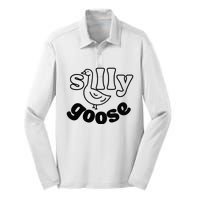 Silly Goose Silk Touch Performance Long Sleeve Polo