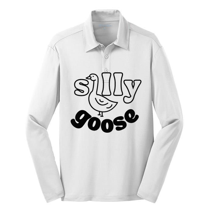 Silly Goose Silk Touch Performance Long Sleeve Polo