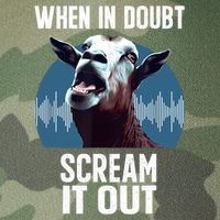 Screaming Goat Scream It Out Meme Face Goat Owner Farmer Legacy Tie Dye Trucker Hat