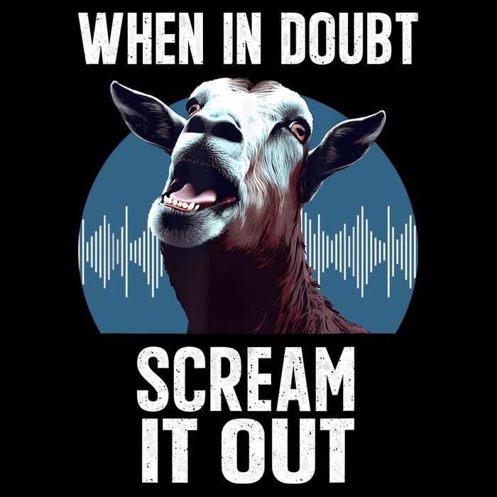 Screaming Goat Scream It Out Meme Face Goat Owner Farmer Impact Tech Backpack