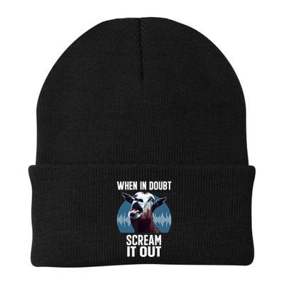 Screaming Goat Scream It Out Meme Face Goat Owner Farmer Beanie