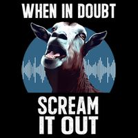Screaming Goat Scream It Out Meme Face Goat Owner Farmer Drawstring Bag