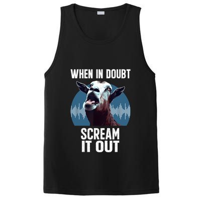 Screaming Goat Scream It Out Meme Face Goat Owner Farmer PosiCharge Competitor Tank