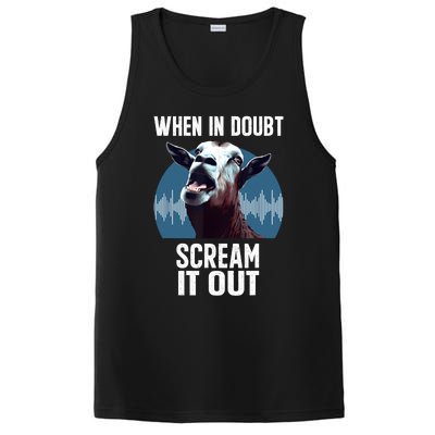 Screaming Goat Scream It Out Meme Face Goat Owner Farmer PosiCharge Competitor Tank