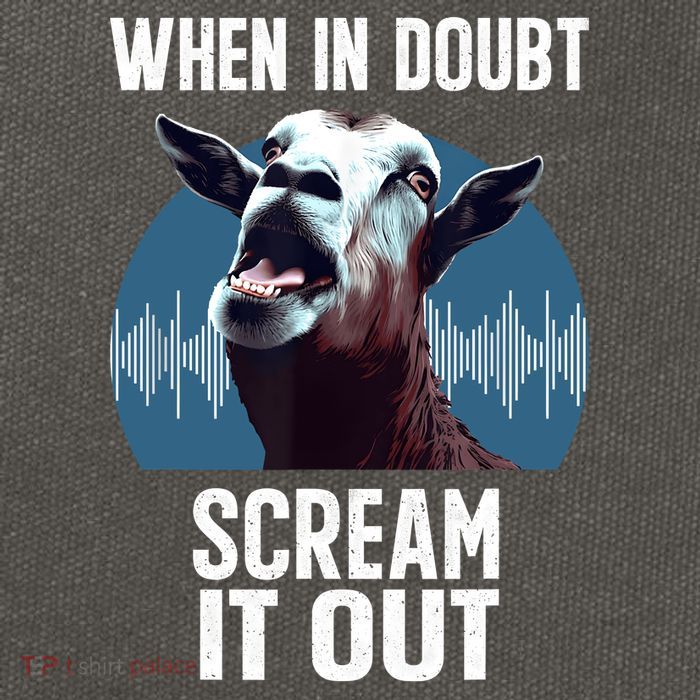 Screaming Goat Scream It Out Meme Face Goat Owner Farmer Cotton Canvas Backpack