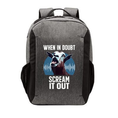 Screaming Goat Scream It Out Meme Face Goat Owner Farmer Vector Backpack