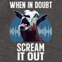 Screaming Goat Scream It Out Meme Face Goat Owner Farmer Vector Backpack