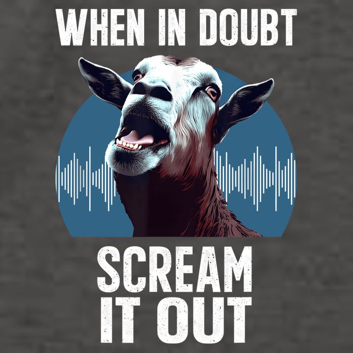 Screaming Goat Scream It Out Meme Face Goat Owner Farmer Vector Backpack