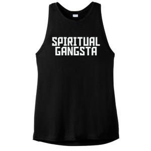 Spiritual Gangsta Spiritual Meditation Yoga Lover Ladies PosiCharge Tri-Blend Wicking Tank