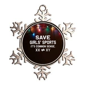 Save G.I.R.L.S Sports Its Common Sense Xx Different To Xy Metallic Star Ornament