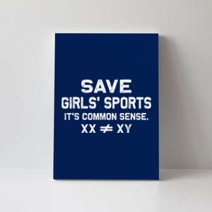 Save G.I.R.L.S Sports Its Common Sense Xx Different To Xy Canvas