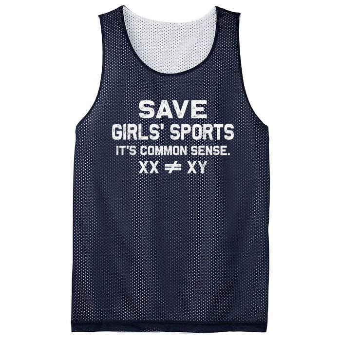 Save G.I.R.L.S Sports Its Common Sense Xx Different To Xy Mesh Reversible Basketball Jersey Tank