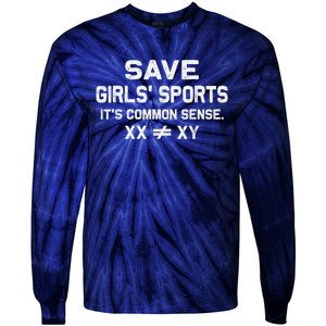 Save G.I.R.L.S Sports Its Common Sense Xx Different To Xy Tie-Dye Long Sleeve Shirt