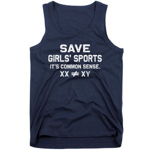 Save G.I.R.L.S Sports Its Common Sense Xx Different To Xy Tank Top