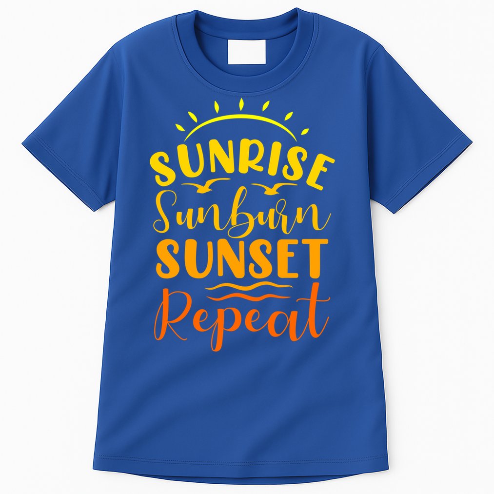 Summer Gift Sunrise Sunburn Sunset Repeat Gift Tall T-Shirt