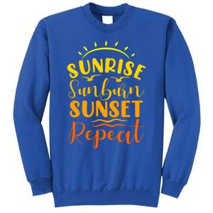 Summer Gift Sunrise Sunburn Sunset Repeat Gift Tall Sweatshirt