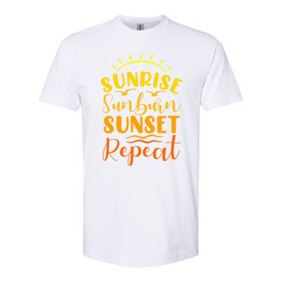 Summer Gift Sunrise Sunburn Sunset Repeat Gift Softstyle CVC T-Shirt