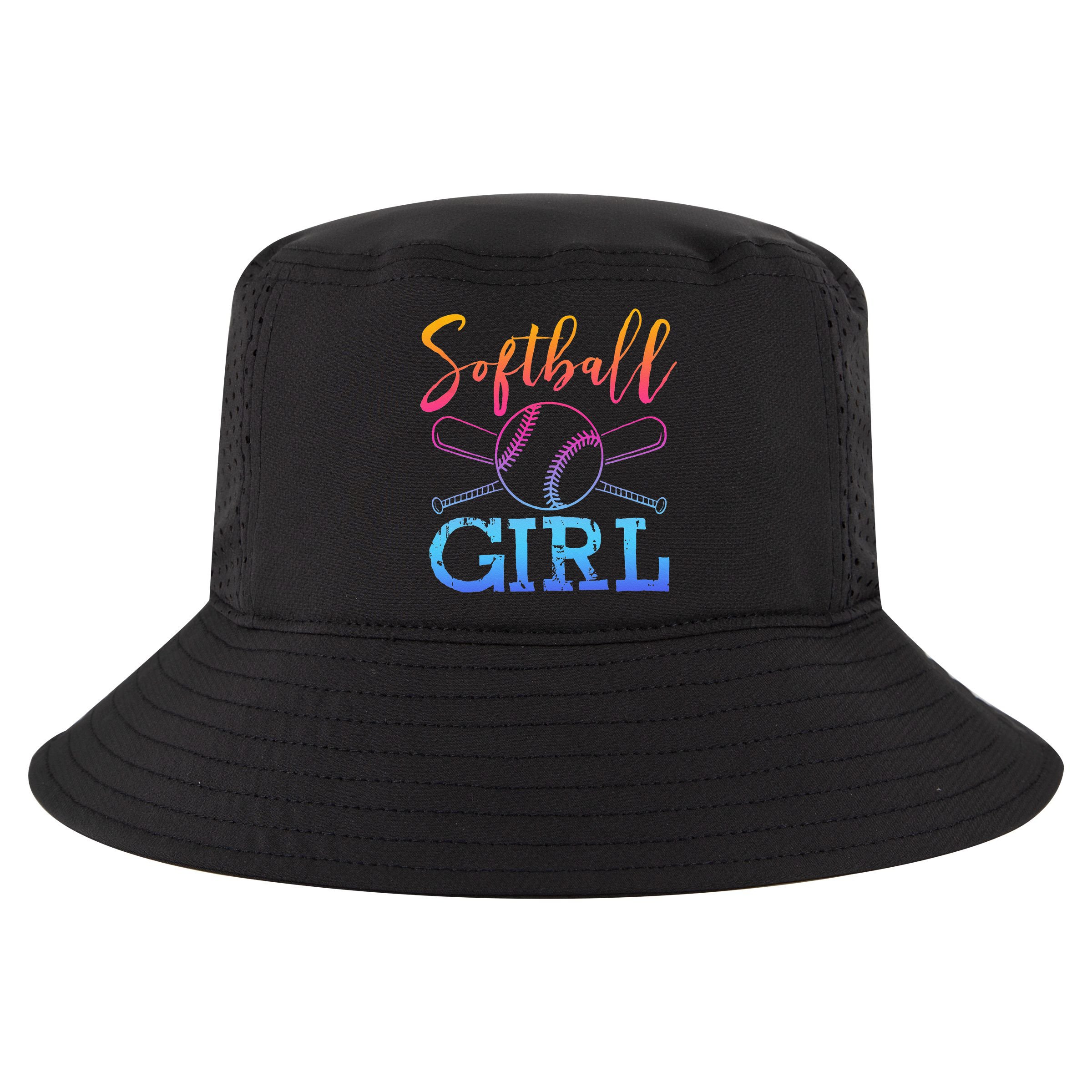 Softball Girls Softball Player Softball Girl Cool Comfort Performance Bucket Hat