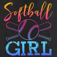 Softball Girls Softball Player Softball Girl 7 Panel Mesh Trucker Snapback Hat