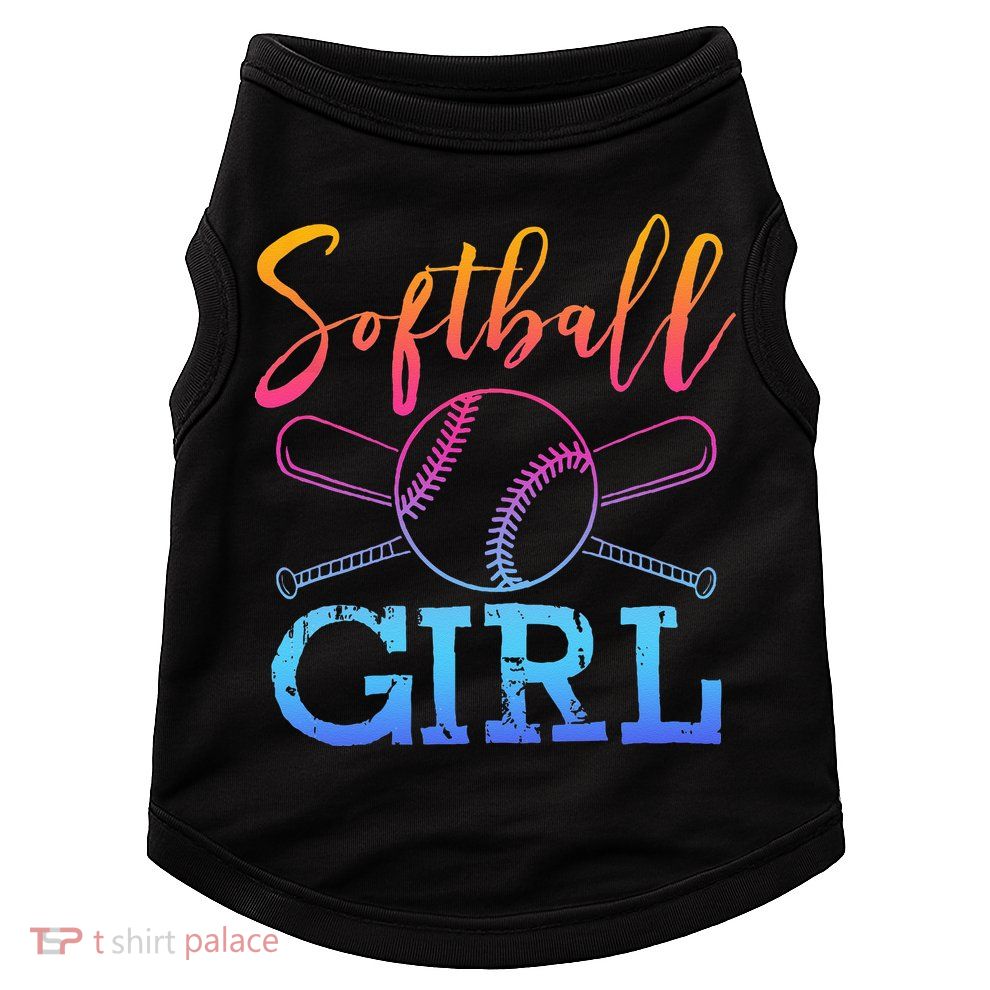 Softball Girls Softball Player Softball Girl Doggie Tank