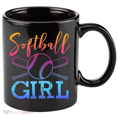 Softball Girls Softball Player Softball Girl 11oz C Handle Ceramic Mug