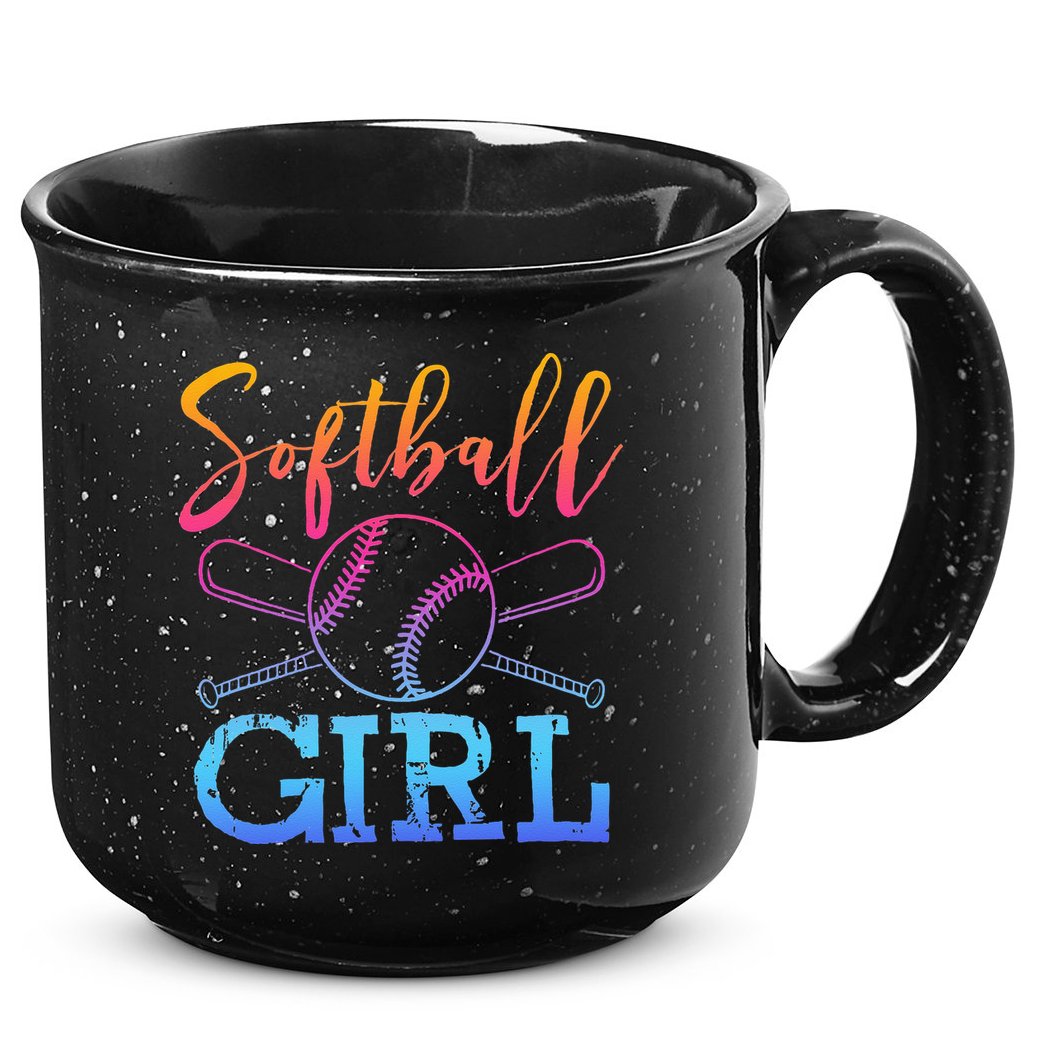 Softball Girls Softball Player Softball Girl 15oz Campfire Ceramic Mug