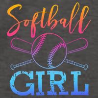 Softball Girls Softball Player Softball Girl Vector Backpack
