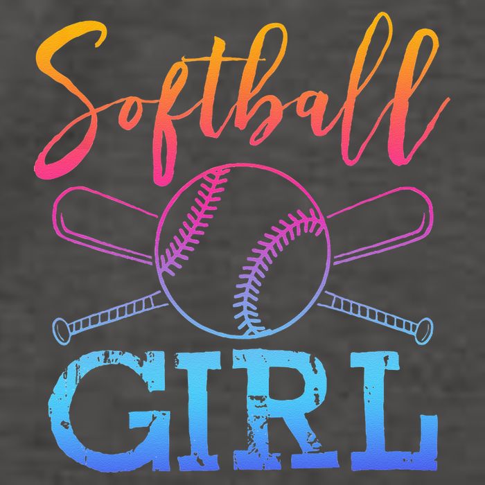 Softball Girls Softball Player Softball Girl Vector Backpack