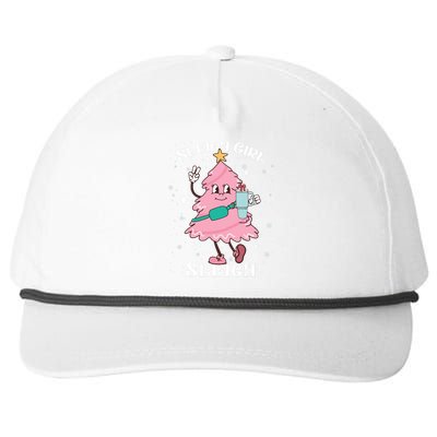 Sleigh Girl Sleigh Reindeer Christmas Retro Xmas Pjs Holiday Snapback Five-Panel Rope Hat