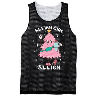 Sleigh Girl Sleigh Reindeer Christmas Retro Xmas Pjs Holiday Mesh Reversible Basketball Jersey Tank