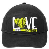 Softball Graphic Saying Shirts For Teen Girl And Women 7-Panel Snapback Hat