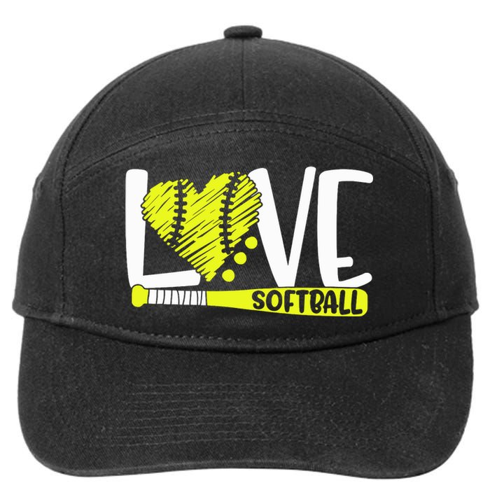 Softball Graphic Saying Shirts For Teen Girl And Women 7-Panel Snapback Hat