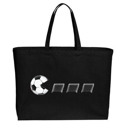 Soccer Goals Cotton Canvas Jumbo Tote