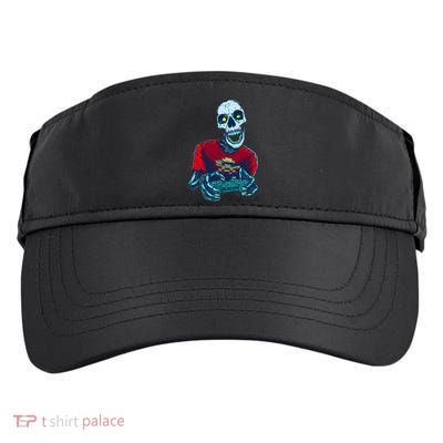 Scary Gamer Skeleton Playing Video Games Graphic Adult Drive Performance Visor
