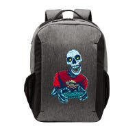 Scary Gamer Skeleton Playing Video Games Graphic Vector Backpack