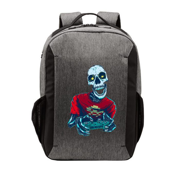 Scary Gamer Skeleton Playing Video Games Graphic Vector Backpack