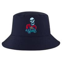 Scary Gamer Skeleton Playing Video Games Graphic Cool Comfort Performance Bucket Hat