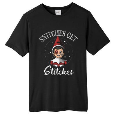 Snitches Get Stitches The Elf Xmas Christmas Tall Fusion ChromaSoft Performance T-Shirt