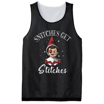 Snitches Get Stitches The Elf Xmas Christmas Mesh Reversible Basketball Jersey Tank