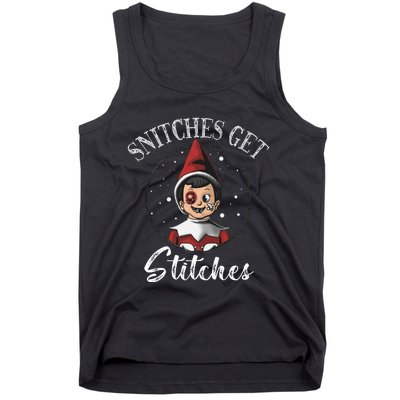 Snitches Get Stitches The Elf Xmas Christmas Tank Top