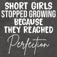 Short Girls Stopped Growing Perfection Vector Backpack