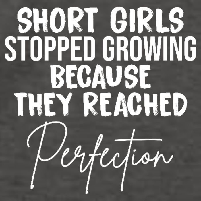 Short Girls Stopped Growing Perfection Vector Backpack