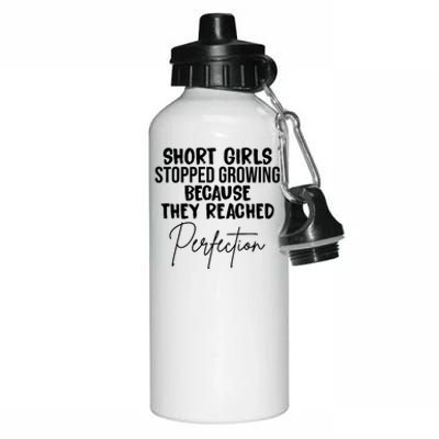 Short Girls Stopped Growing Perfection Aluminum Water Bottle 