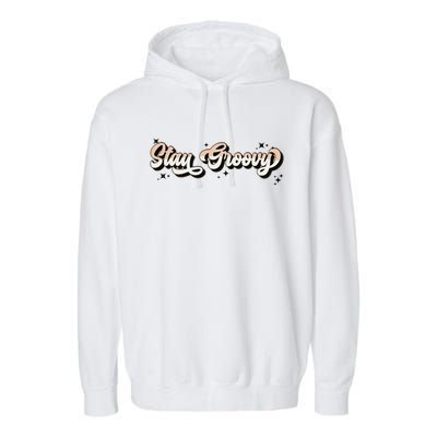 Stay Groovy Garment-Dyed Fleece Hoodie