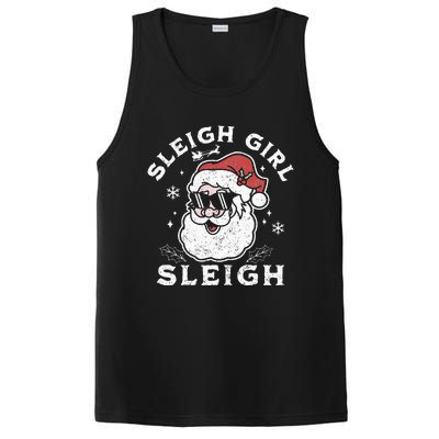 Sleigh Girl Sleigh Slay Girl Slay Funny Santa Claus Xmas PosiCharge Competitor Tank