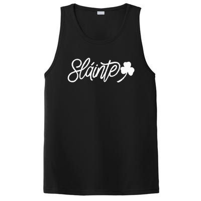 Slainte Green St Patricks Day Design Irish Gaelic Cheers PosiCharge Competitor Tank