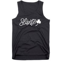 Slainte Green St Patricks Day Design Irish Gaelic Cheers Tank Top