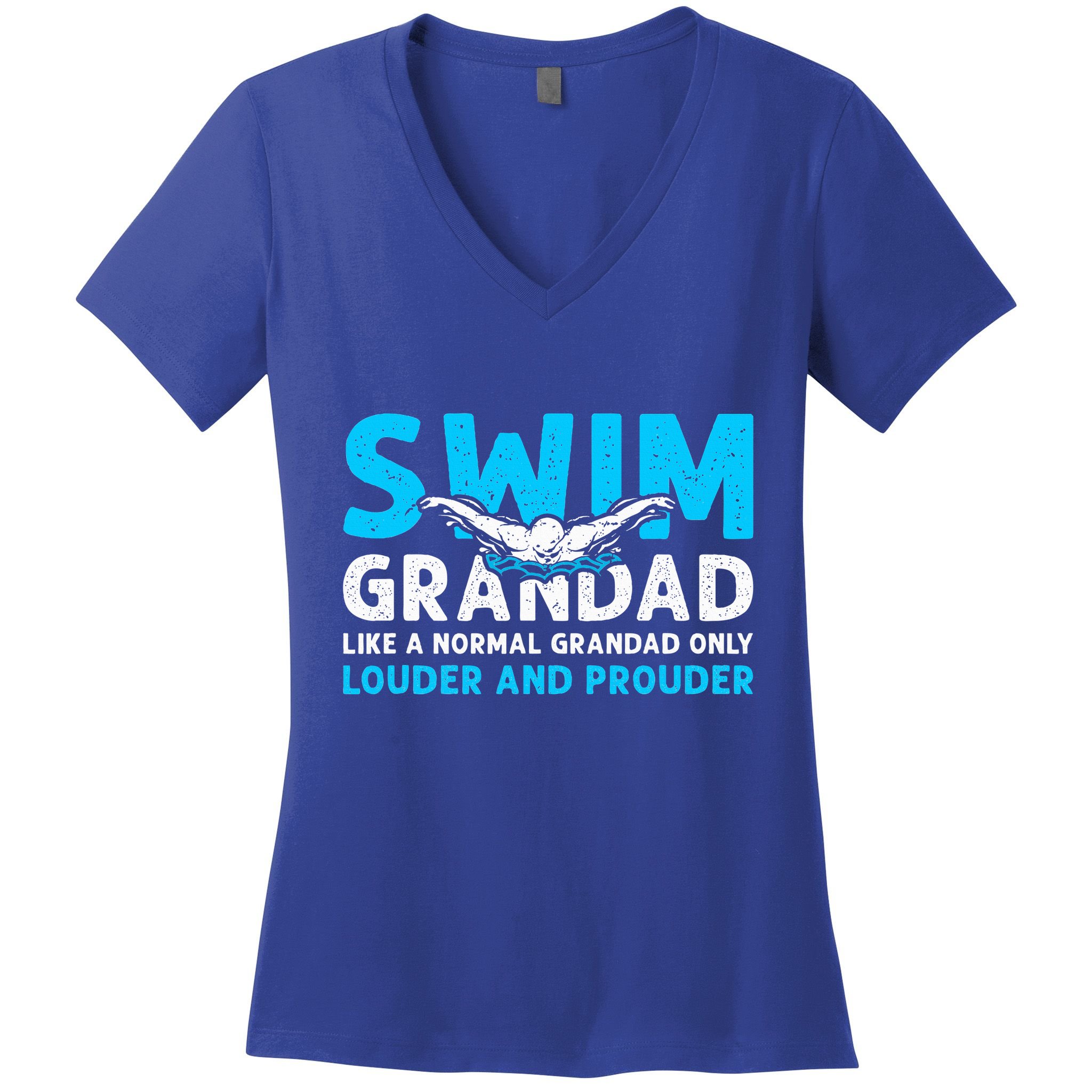 Swim Grandad Swimming Grandad Women's V-Neck T-Shirt