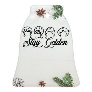 Stay Golden Ceramic Bell Ornament